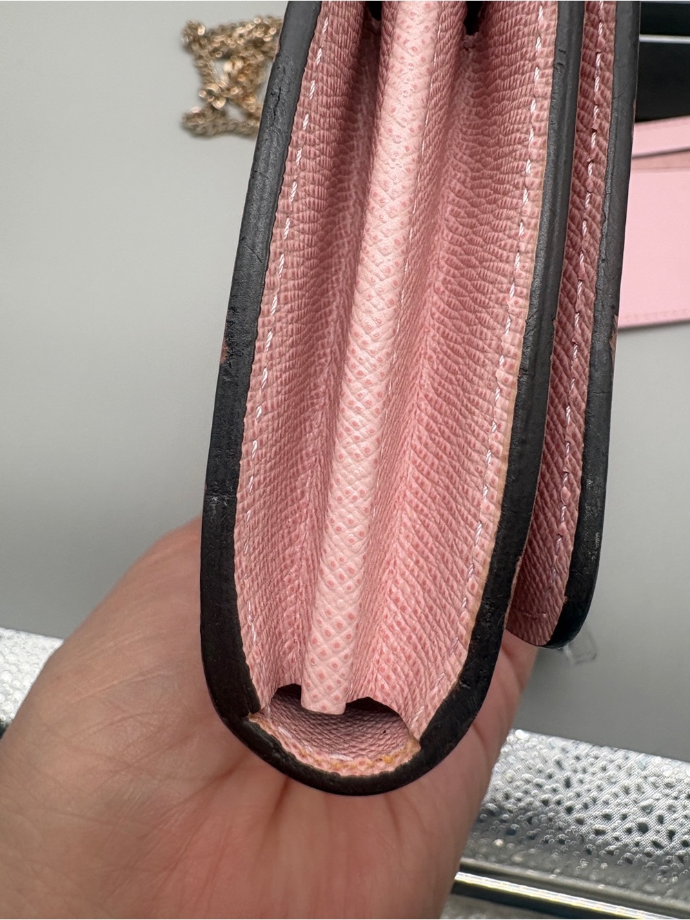 Louis Vuitton Twist Wallet Pink Epi Leather w/ Replacement Chain” - Picture 12 of 14